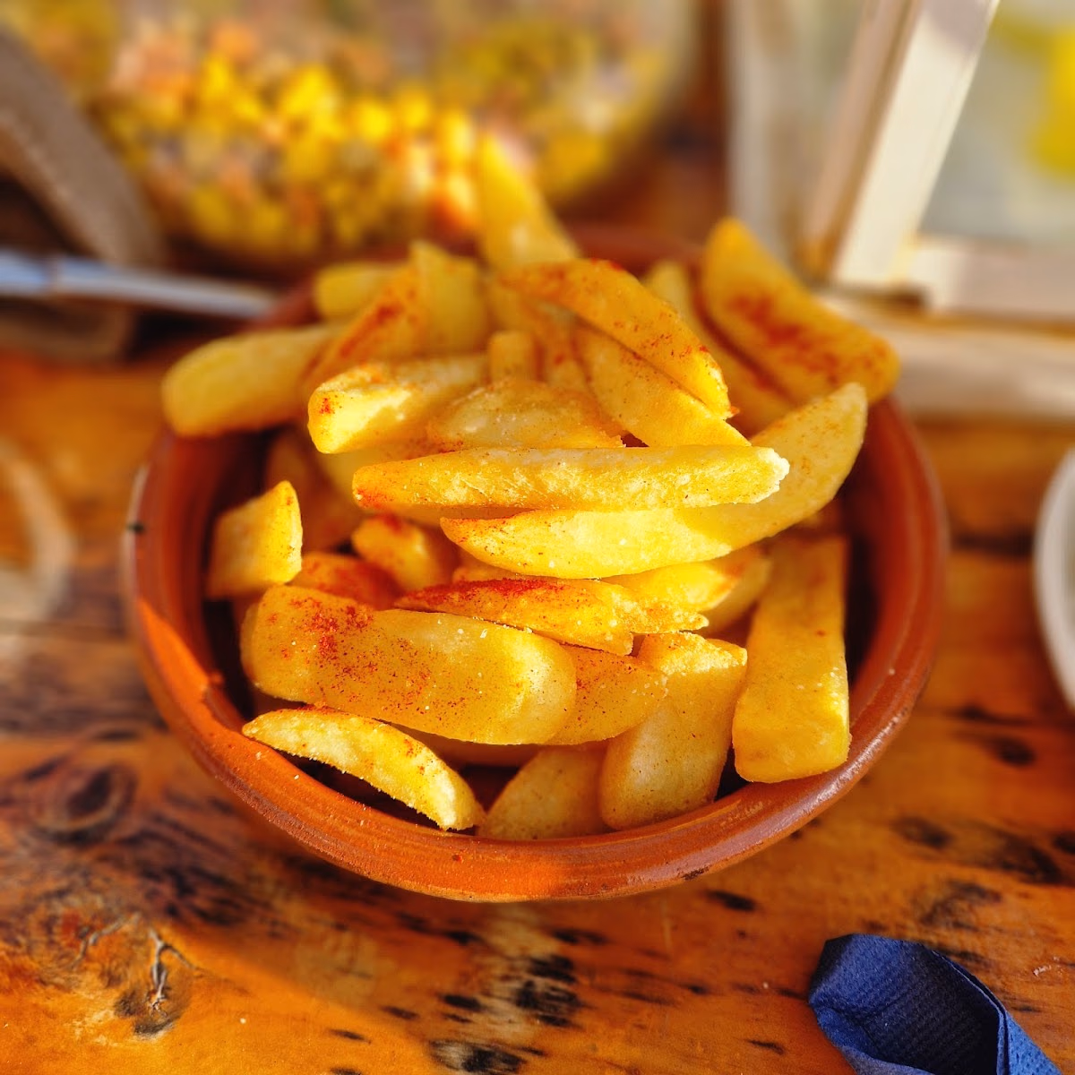 Ración de patatas de Bacchus Terrace